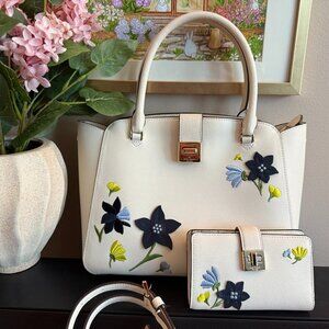 Phoebe Floral Top Handle Satchel & Wallet